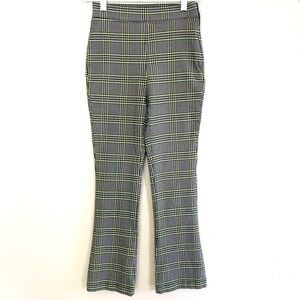 Urban Outfitters Plaid Slim Fit Flare Leg Pants Size US 0/UK 4